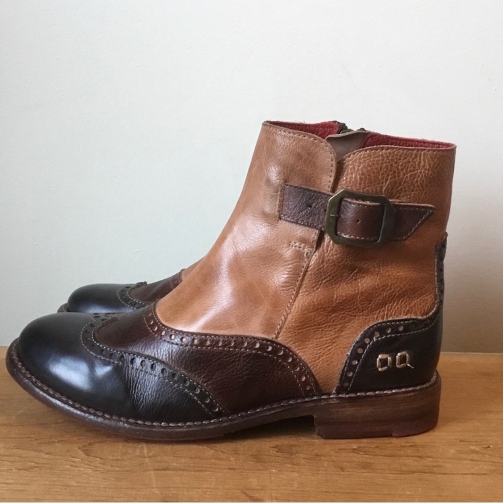 BedStu Odessa Leather Ankle Bootie Size 7 - Picture 8 of 8